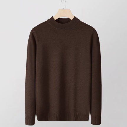 Men’s Slim Fit Knitted Base Layer Pullover – Comfortable Everyday Casual Knit Top