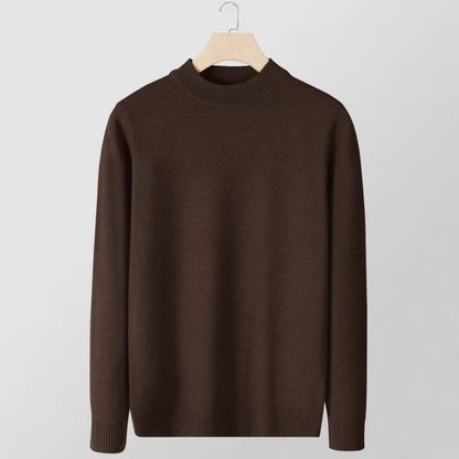 Men’s Slim Fit Knitted Base Layer Pullover – Comfortable Everyday Casual Knit Top
