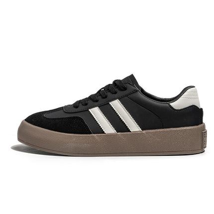 All-matching PU Leather Couple Flat Sneakers for Men