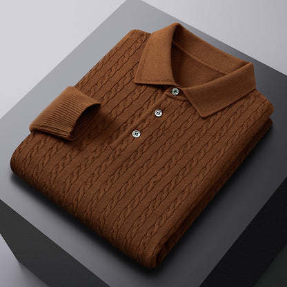 Slim Fit Long Sleeve Casual Pullover for Spring & Autumn