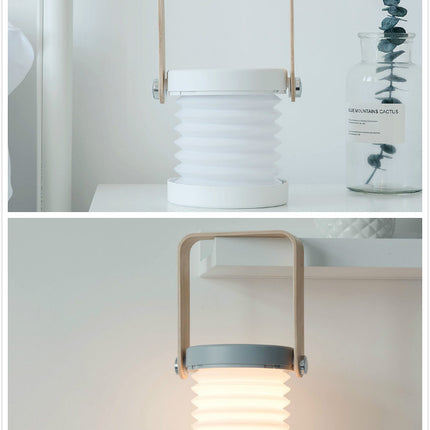 Foldable Touch Dimmable LED Reading Night Light – USB Rechargeable Portable Lantern Lamp | Adjustable Brightness Home Decor Table Lamp