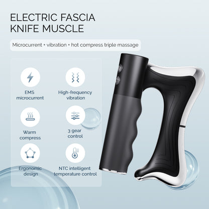 Electric Heated Fascia Knife Body Massager with Vibration & Lifting Comb
