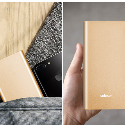 12000mAh Ultra-thin Aluminum Alloy Power Bank