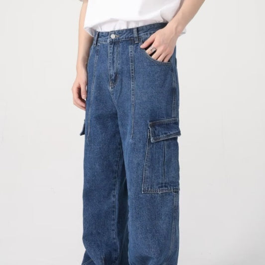 American Retro Loose Casual Workwear Jeans