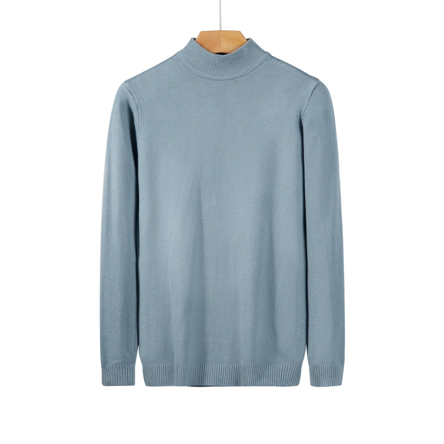 Men’s Slim Fit Knitted Base Layer Pullover – Comfortable Everyday Casual Knit Top