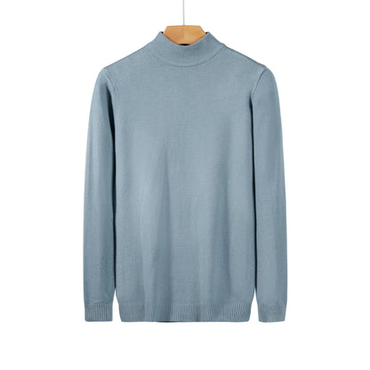 Men’s Slim Fit Knitted Base Layer Pullover – Comfortable Everyday Casual Knit Top