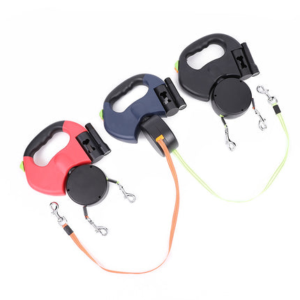 Dual Retractable Dog Leash with LED Light_2