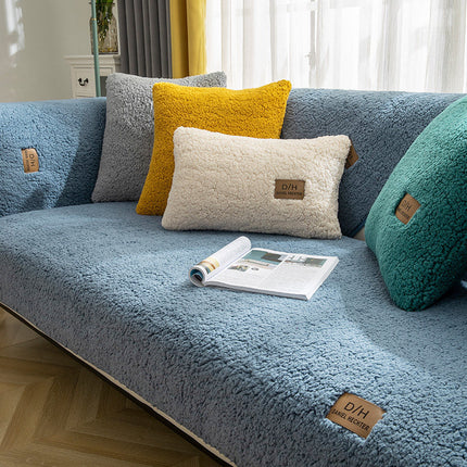 Luxury Lamb Wool Sofa Cover_2