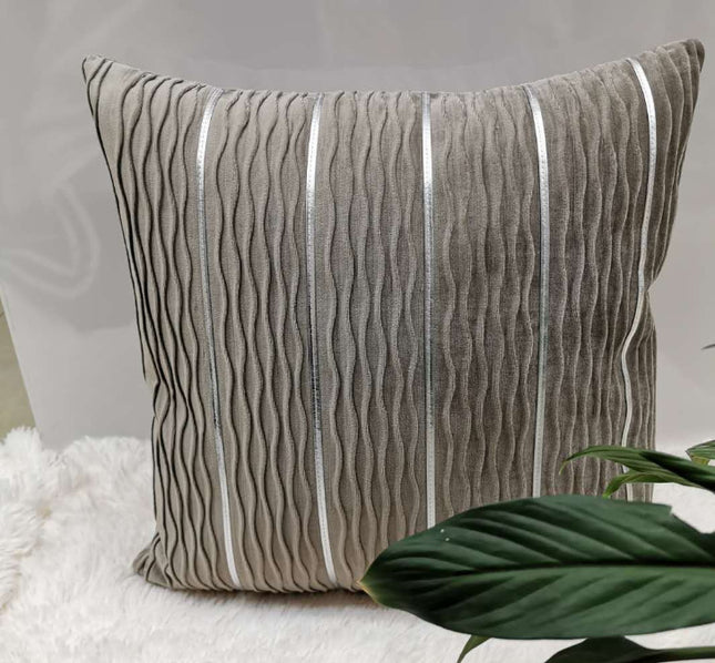 Luxury Striped Velvet Throw Pillow Cover_2
