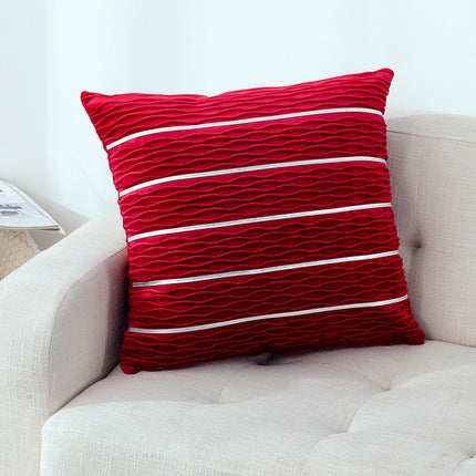 Luxury Striped Velvet Throw Pillow Cover_5