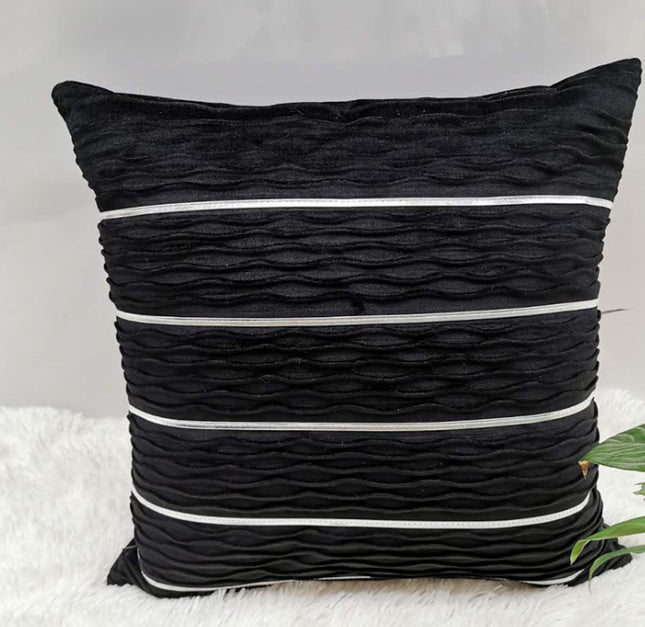 Luxury Striped Velvet Throw Pillow Cover_7