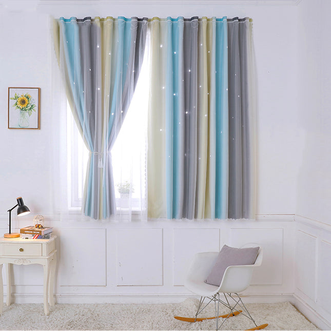 Rainbow Blackout Curtains for Bedroom_1