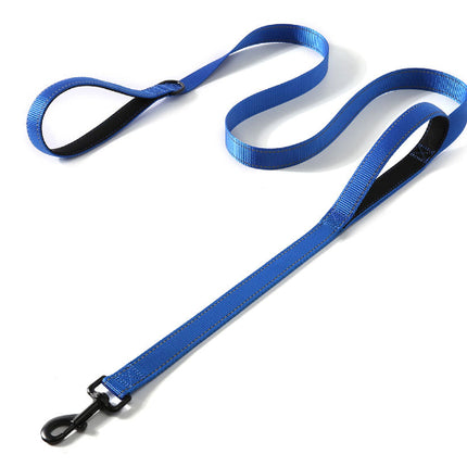 Reflective Double Handle Dog Leash_2