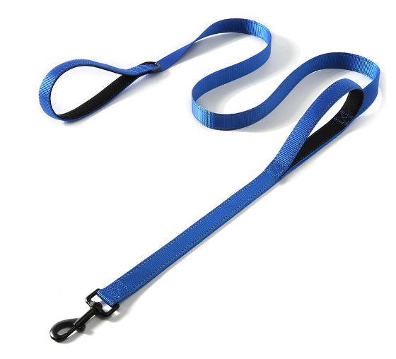 Reflective Double Handle Dog Leash_2