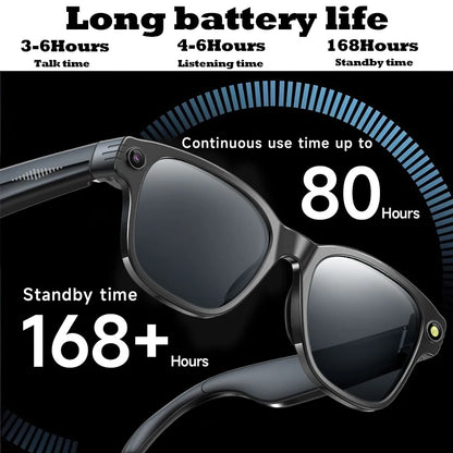 AI Smart Glasses with HD Camera & Voice Assistant