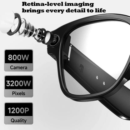 AI Smart Glasses with HD Camera & Voice Assistant