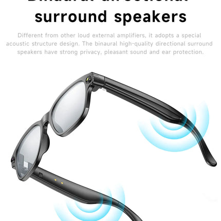 AI Smart Glasses with HD Camera & Voice Assistant