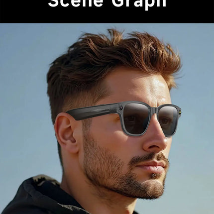 AI Smart Glasses with HD Camera & Voice Assistant