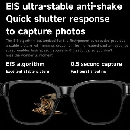 AI Smart Glasses with HD Camera & Voice Assistant