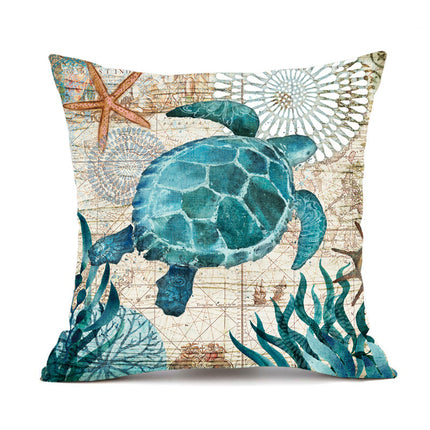 Sea Turtle Decorative Throw Pillow Cover_10