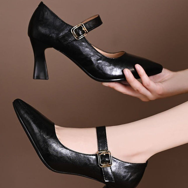 Women's French Pointed-Toe Slingback Pumps_2