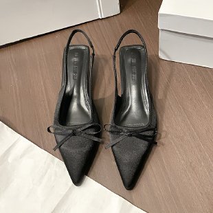 Women's Pointed Toe Bow High Heel Sandals_6