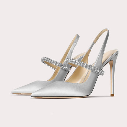 Women's Rhinestone Pointed-Toe Stiletto Heels_1