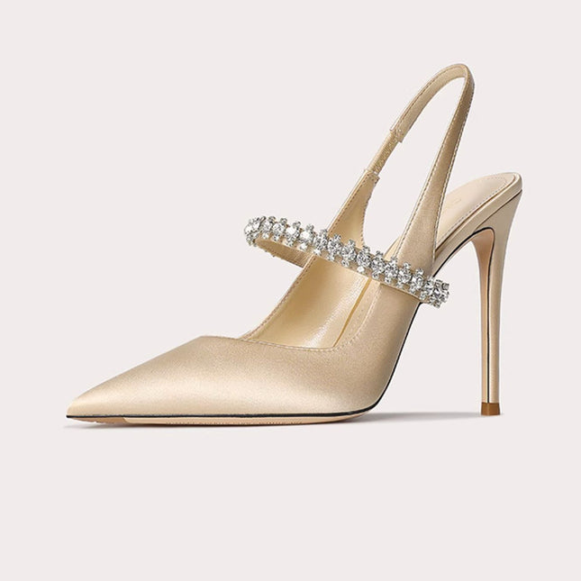 Women's Rhinestone Pointed-Toe Stiletto Heels_2