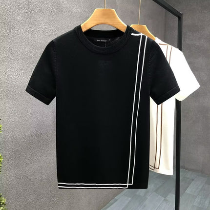 Men's Youth Slim Fit Summer High-end Retro T-shirt