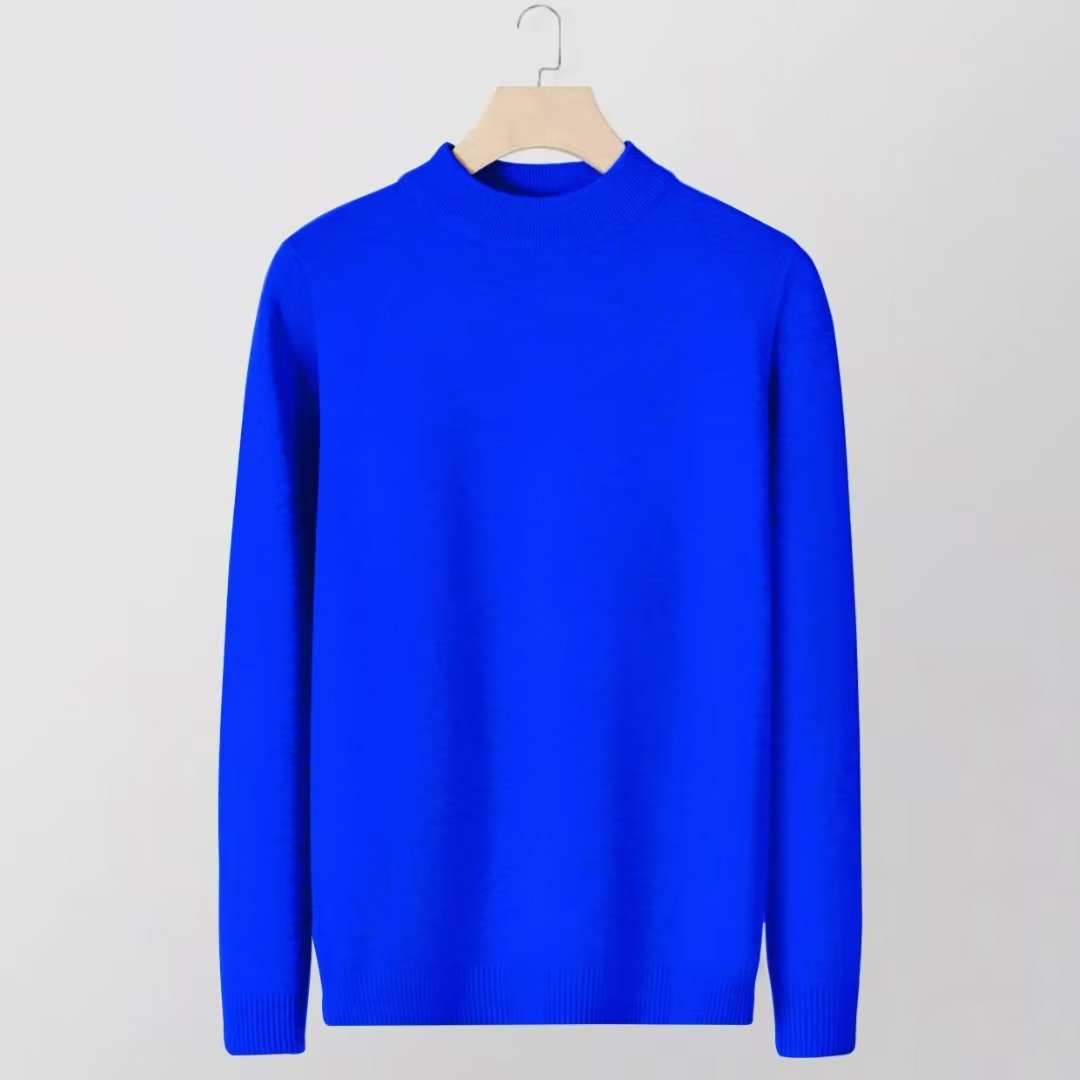 Men’s Slim Fit Knitted Base Layer Pullover – Comfortable Everyday Casual Knit Top