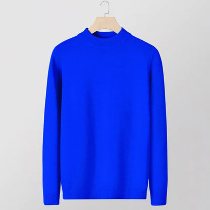 Men’s Slim Fit Knitted Base Layer Pullover – Comfortable Everyday Casual Knit Top