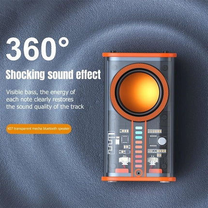 K07 Transparent Cyberpunk Wireless Bluetooth Speaker