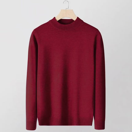 Men’s Slim Fit Knitted Base Layer Pullover – Comfortable Everyday Casual Knit Top