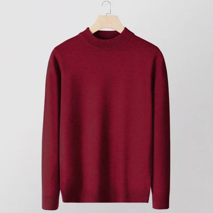Men’s Slim Fit Knitted Base Layer Pullover – Comfortable Everyday Casual Knit Top