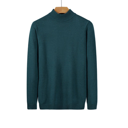 Men’s Slim Fit Knitted Base Layer Pullover – Comfortable Everyday Casual Knit Top
