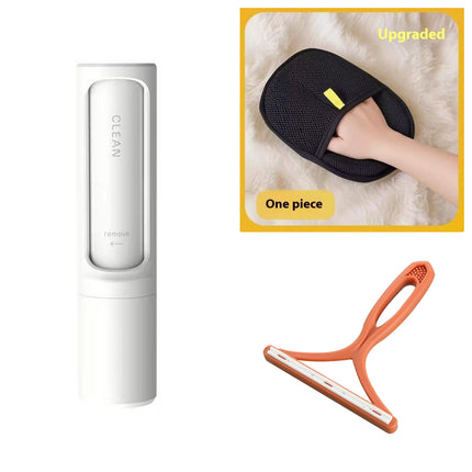 2-in-1 Reusable Pet Hair Remover & Self-Cleaning Lint Roller
