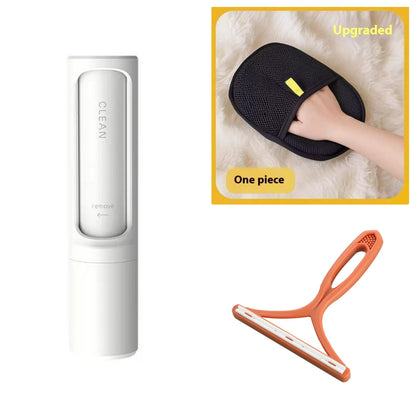 2-in-1 Reusable Pet Hair Remover & Self-Cleaning Lint Roller