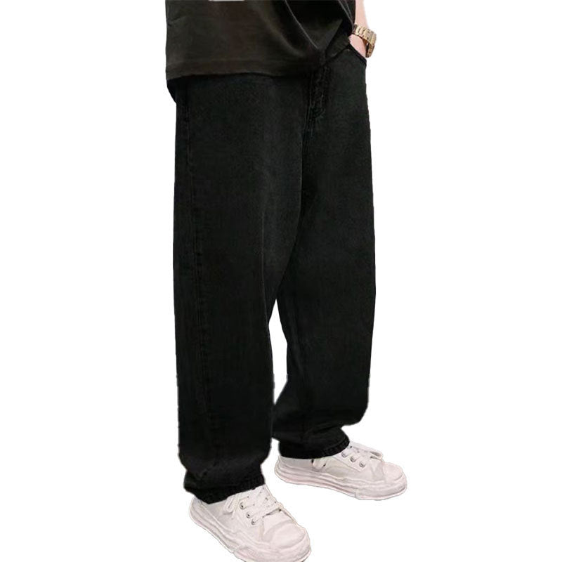 Men's Non-elastic Button Waist Casual Jeans