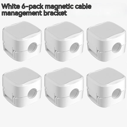 Magnetic Cable Clip Organizer – Under Desk Wire Management Holder, Adhesive Cord Keeper for USB, Charger & Office Cables