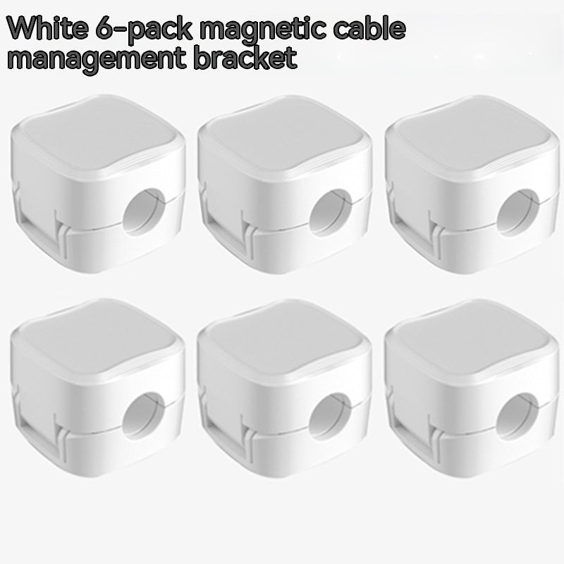 Magnetic Cable Clip Organizer – Under Desk Wire Management Holder, Adhesive Cord Keeper for USB, Charger & Office Cables