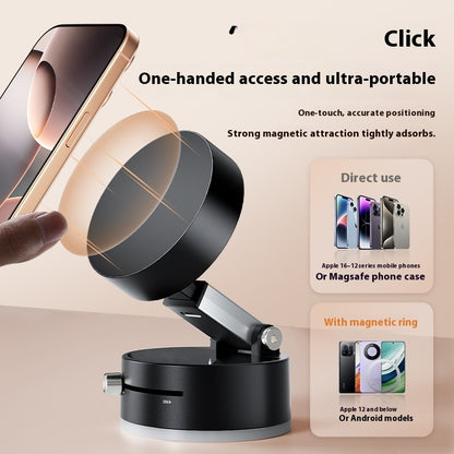 Foldable Magnetic Car Phone Holder – Vacuum Suction Cup Dashboard Mount for Hands-Free Navigation & Smartphones