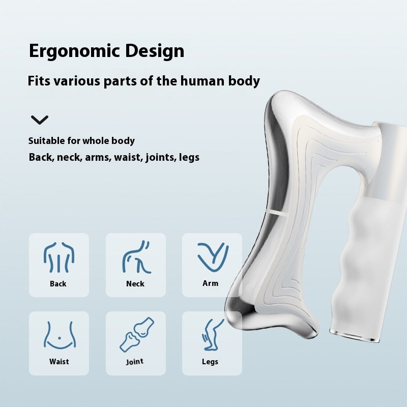 Electric Heated Fascia Knife Body Massager with Vibration & Lifting Comb