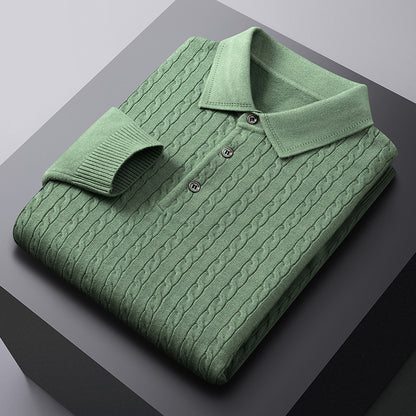 Slim Fit Long Sleeve Casual Pullover for Spring & Autumn
