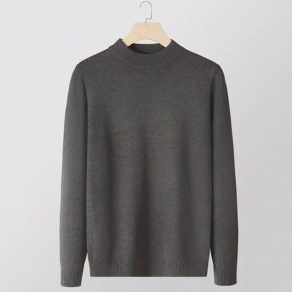 Men’s Slim Fit Knitted Base Layer Pullover – Comfortable Everyday Casual Knit Top