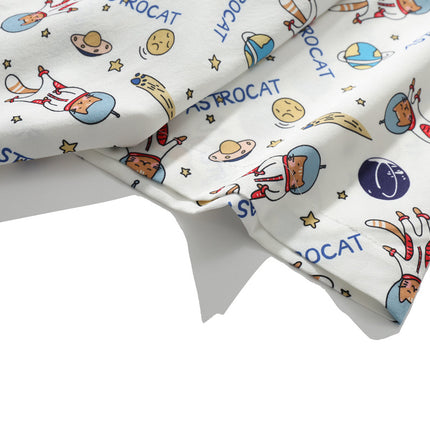 Unisex Full Print Cartoon Short Sleeve Shirt – Funny Graphic Casual Tee for Men & Women