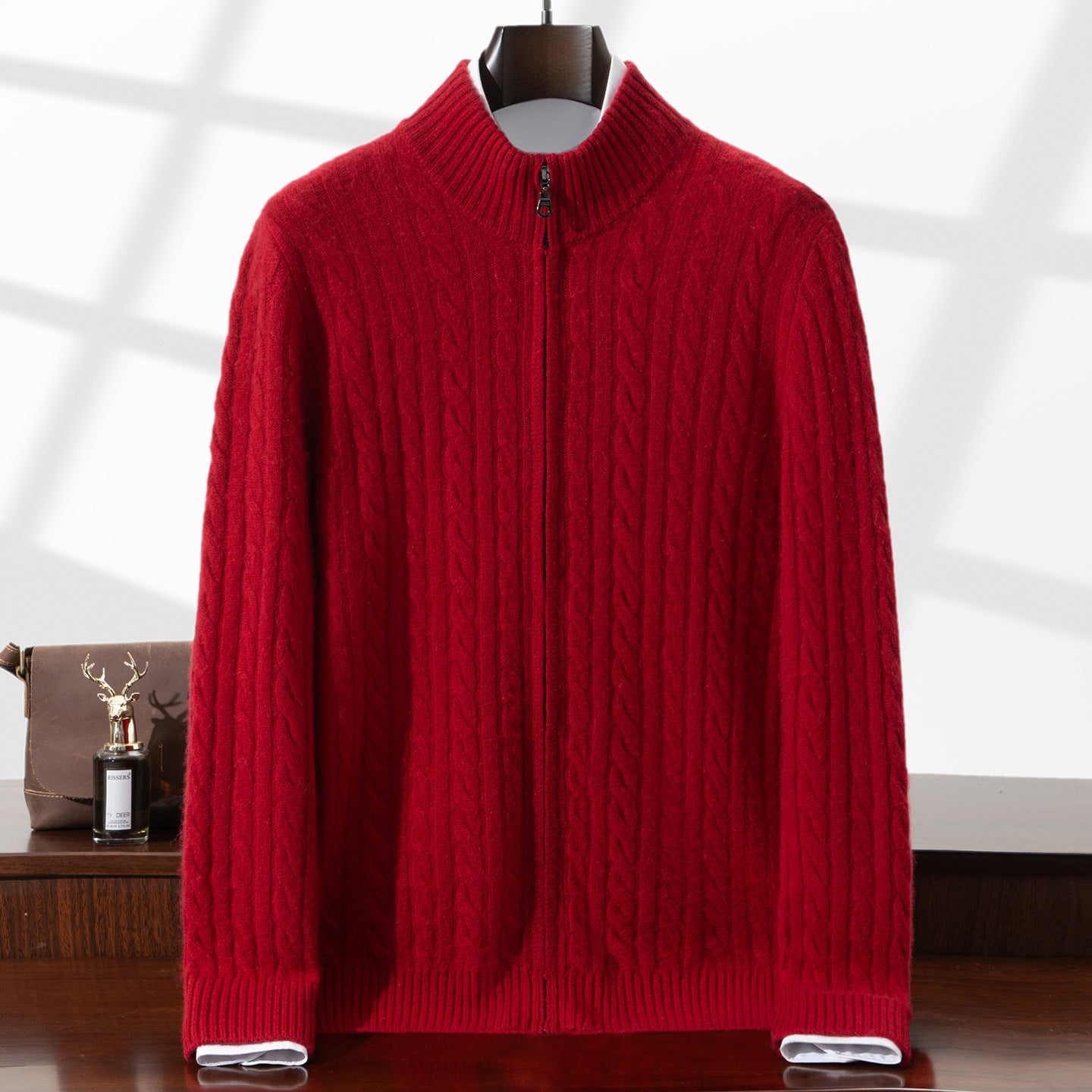 Men's Solid Color Casual Business Sweater