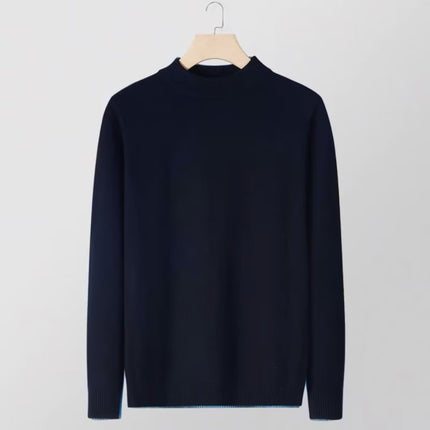 Men’s Slim Fit Knitted Base Layer Pullover – Comfortable Everyday Casual Knit Top
