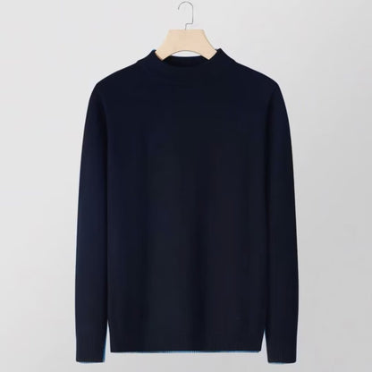 Men’s Slim Fit Knitted Base Layer Pullover – Comfortable Everyday Casual Knit Top