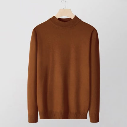 Men’s Slim Fit Knitted Base Layer Pullover – Comfortable Everyday Casual Knit Top