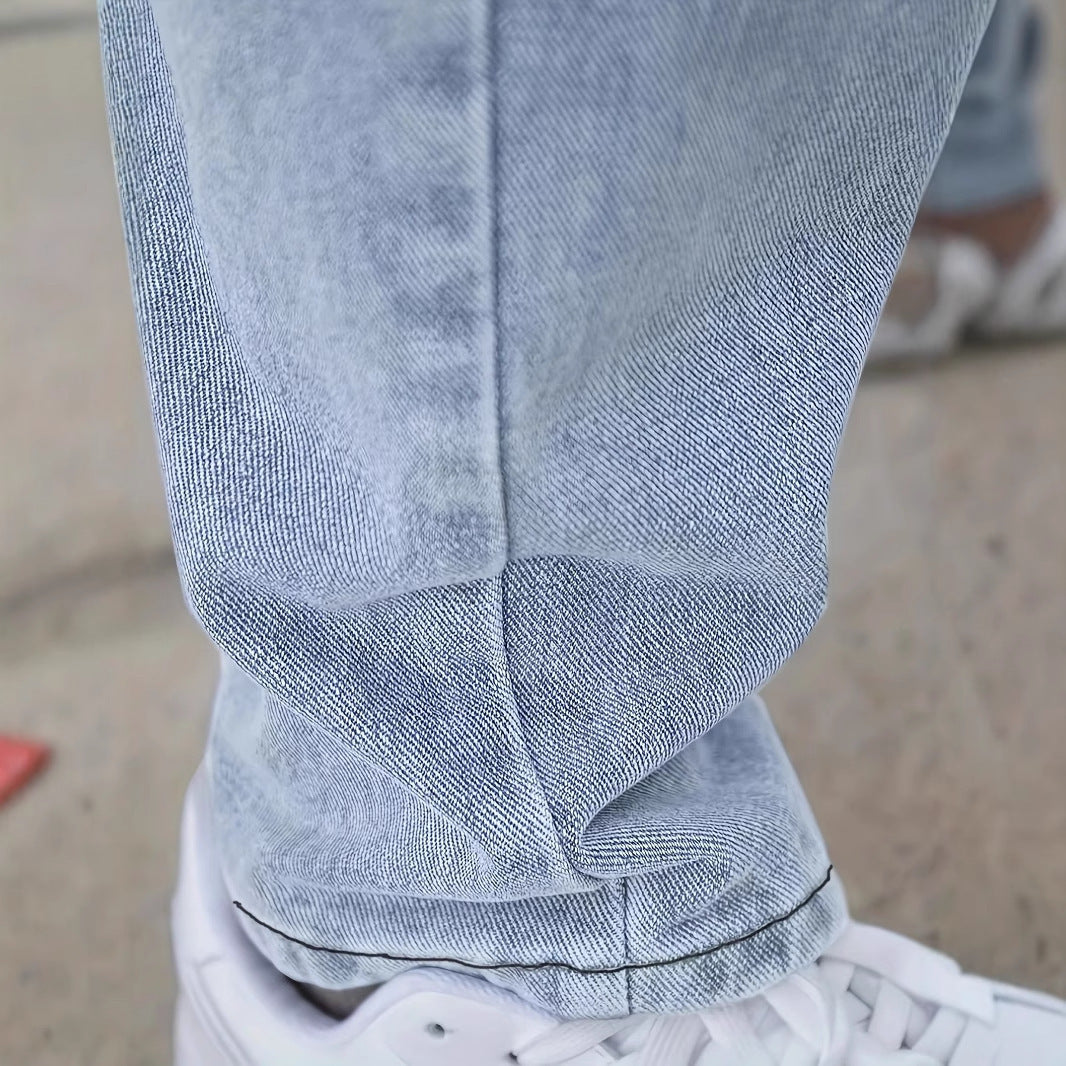 Youth Slim Jeans for Men — Trendy Casual Wear